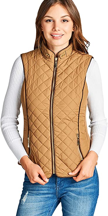 Active USA Womens Quilted Padding Golf Vests