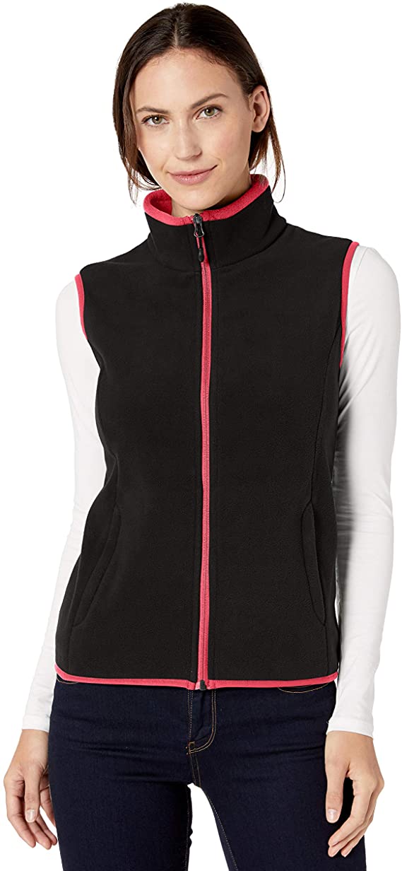 Amazon Essentials Womens Polar Soft Fleece Golf Vests
