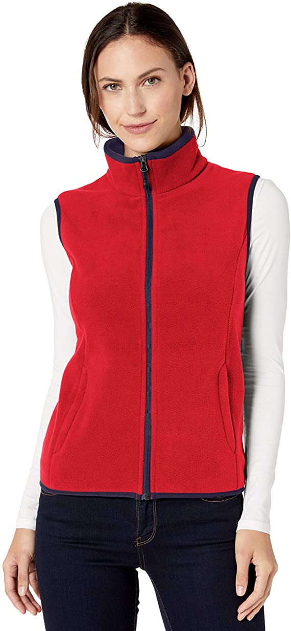 Amazon Essentials Womens Polar Soft Fleece Golf Vests