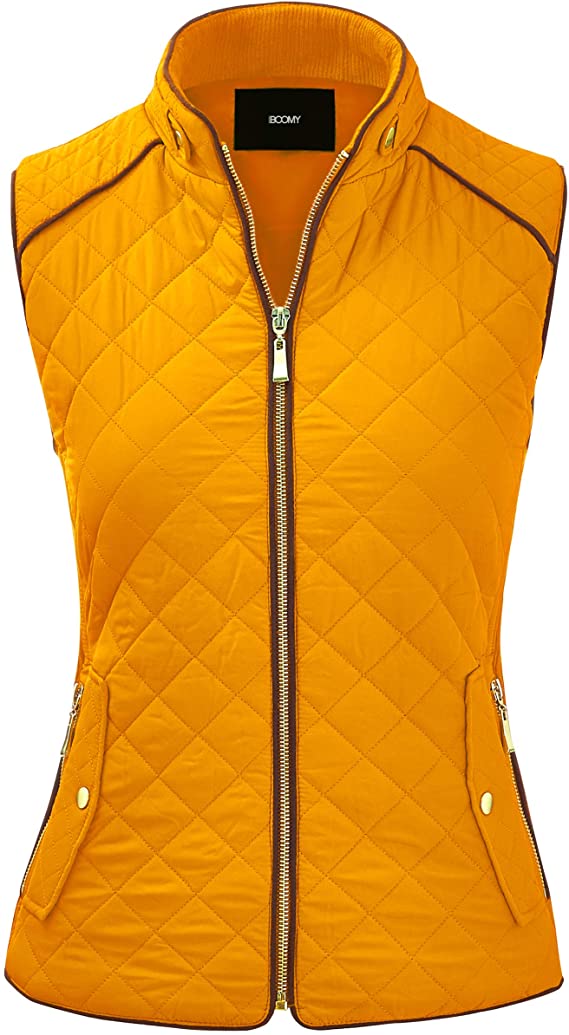 Womens Fashion Boomy Quilted Padding Golf Vests