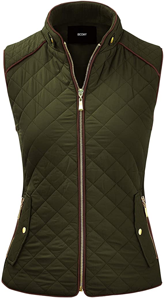 Fashion Boomy Womens Quilted Padding Golf Vests