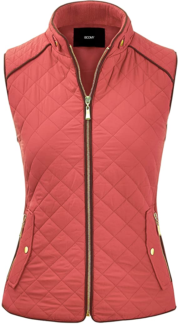 Fashion Boomy Womens Quilted Padding Golf Vests