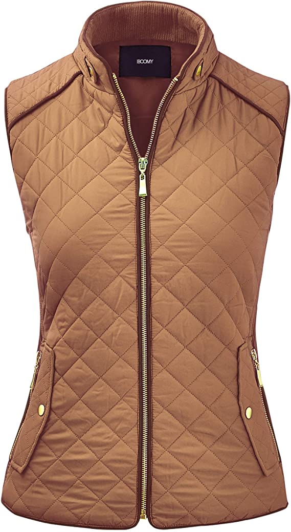 Fashion Boomy Womens Quilted Padding Golf Vests