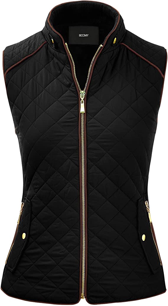 Fashion Boomy Womens Quilted Padding Golf Vests