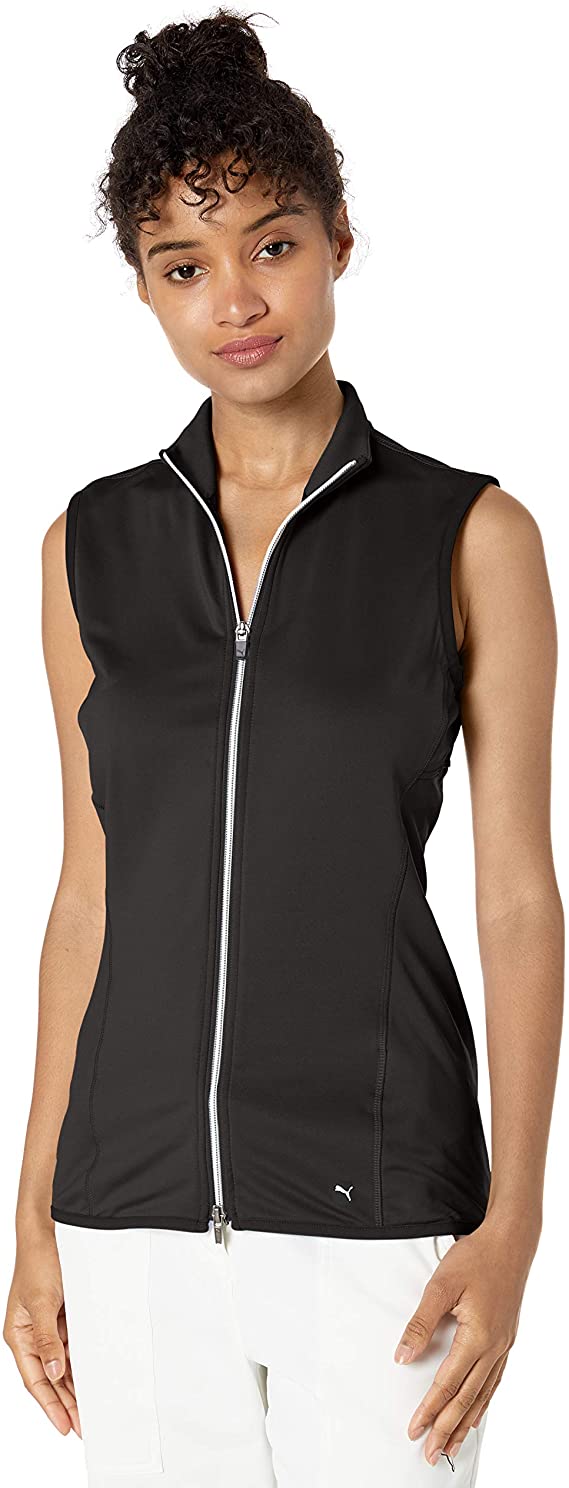 Puma Womens 2019 Full Zip Knit Golf Vests