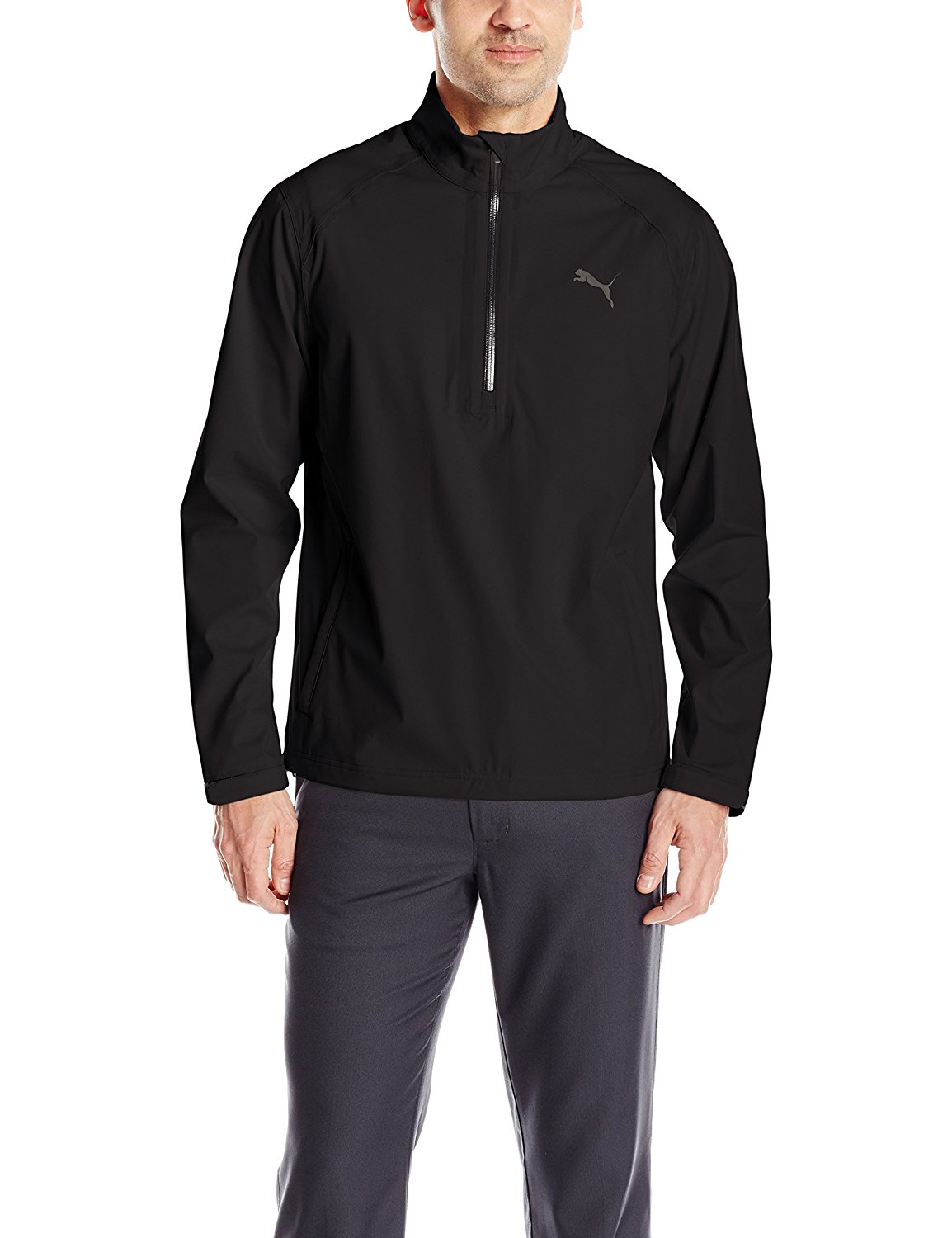 Puma Mens Long Sleeve Golf Rain Popover Jackets