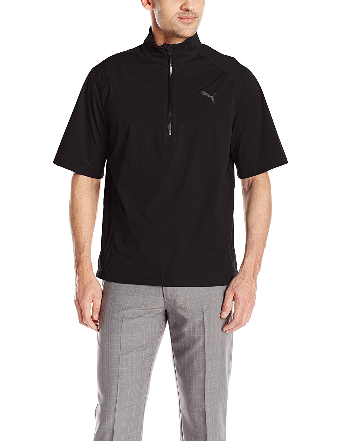 Puma Mens Short Sleeve Golf Rain Popover Jackets