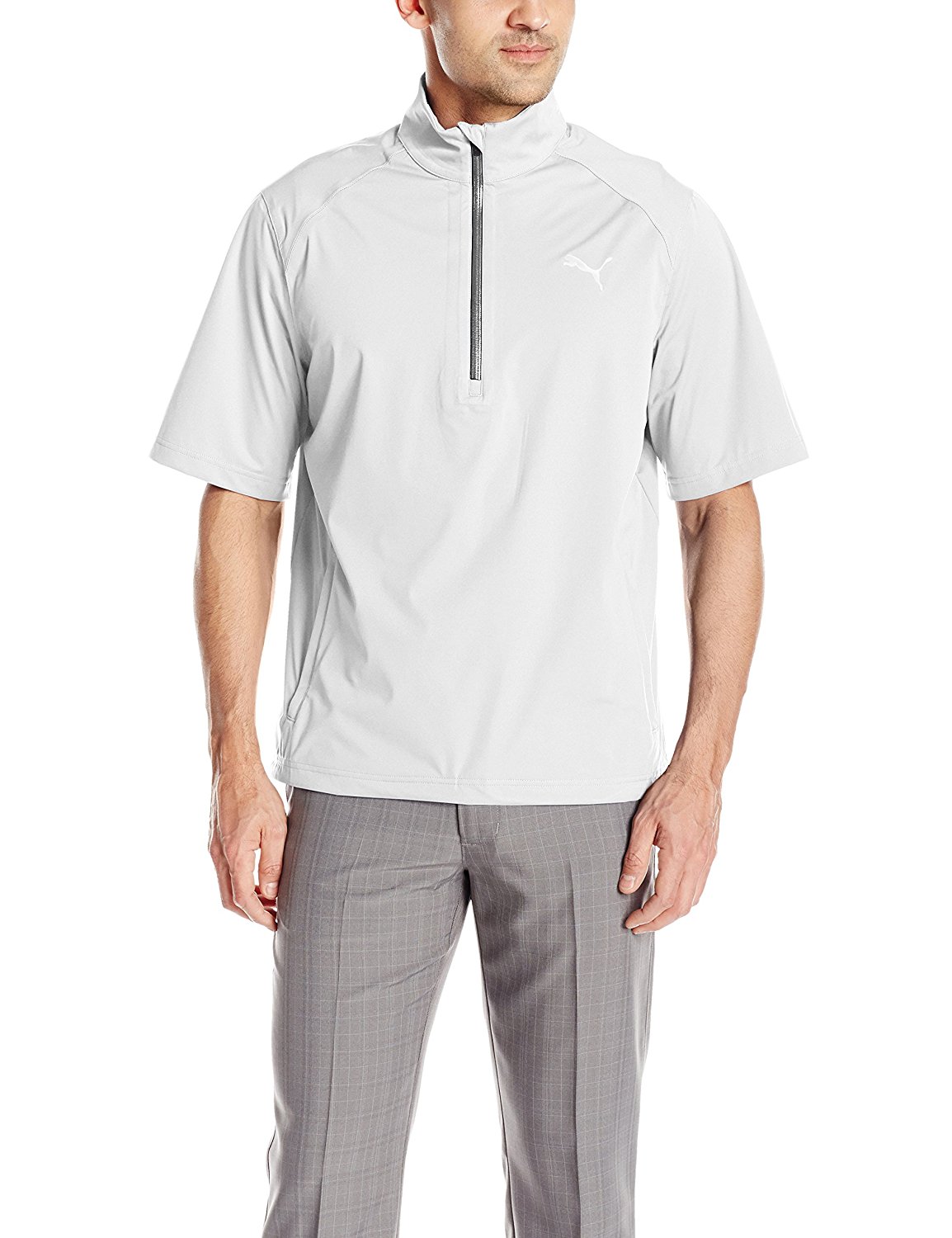 Puma Mens Short Sleeve Golf Rain Popover Jackets