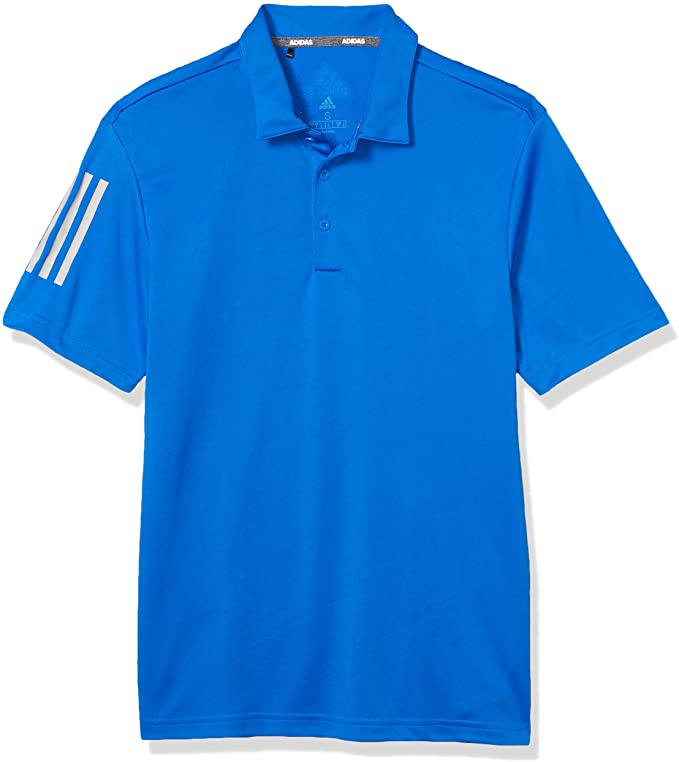Adidas Mens 3 Stripe Basic Golf Polo Shirts