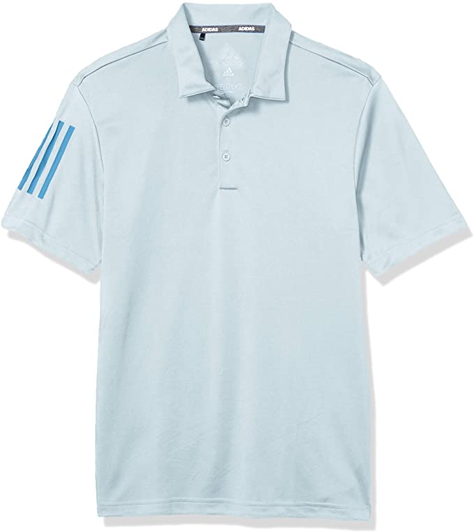 Adidas Mens 3 Stripe Basic Golf Polo Shirts