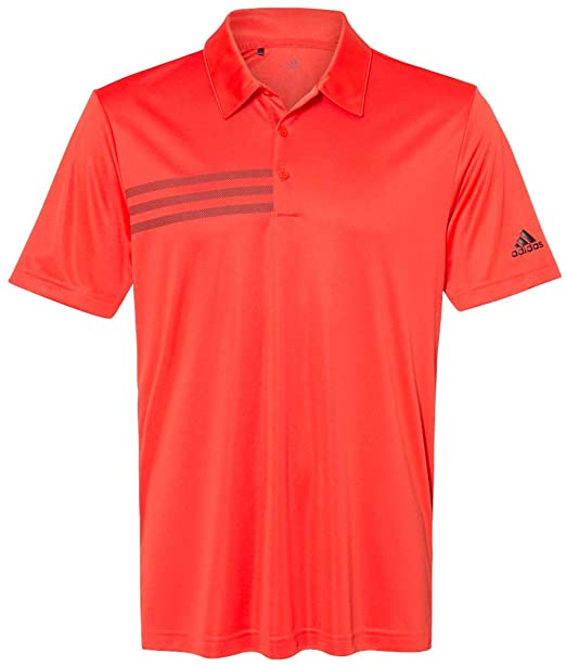 Mens Adidas 3 Stripes Chest Sport Golf Polo Shirts