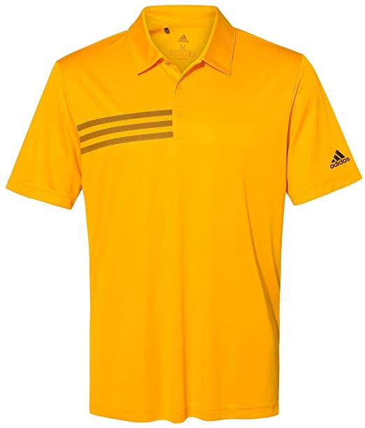 Adidas Mens 3 Stripes Chest Sport Golf Polo Shirts