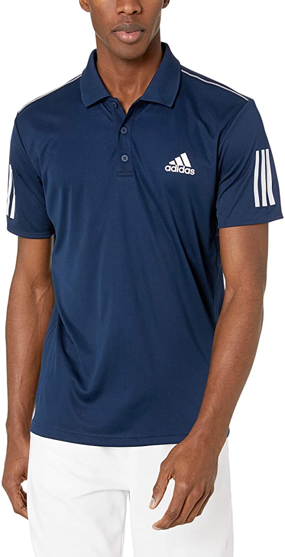 Adidas Mens 3 Stripes Club Golf Polo Shirts