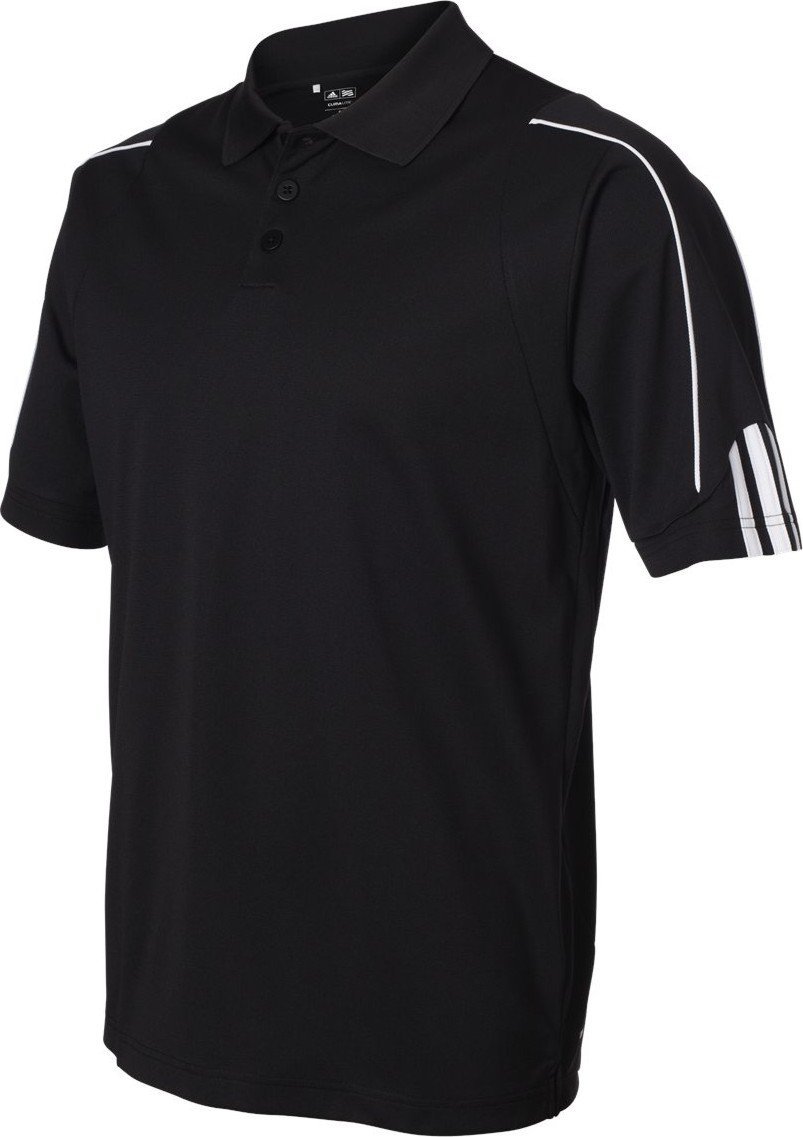Mens A76 Climalite 3 Stripes Cuff Golf Polo Shirts