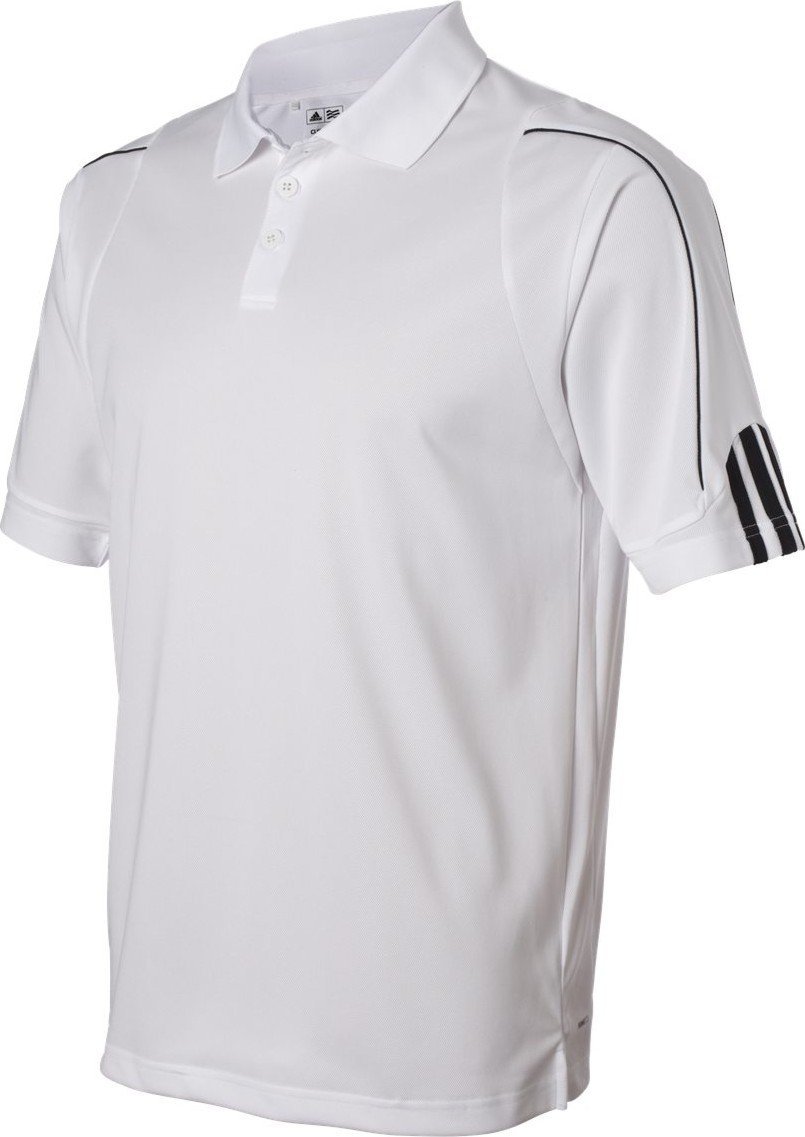 Adidas A76 Climalite 3 Stripes Cuff Golf Polo Shirts