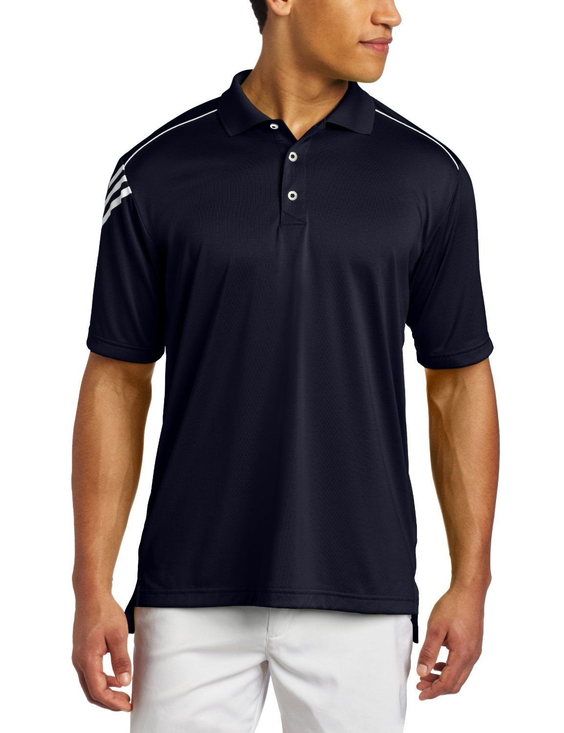 Mens ClimaCool 3 Stripes Golf Polo Shirts