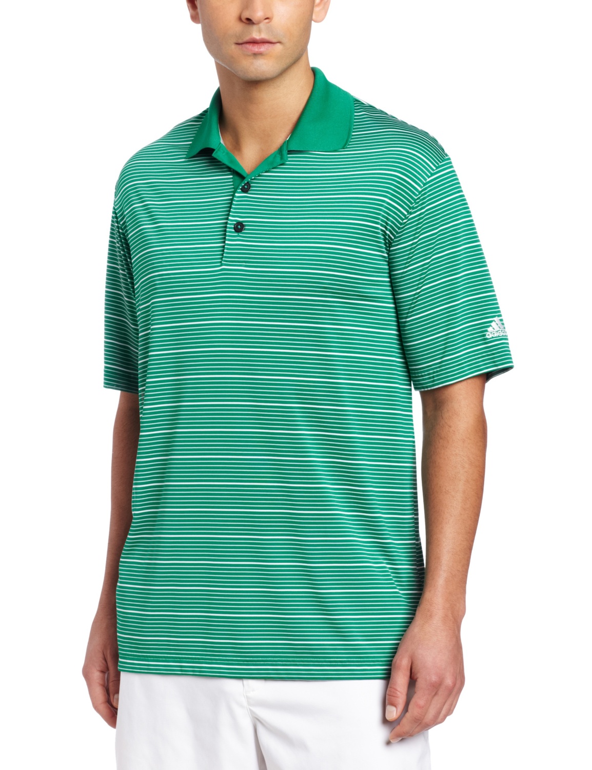 Mens Climalite Two Color Stripe Golf Polo Shirts