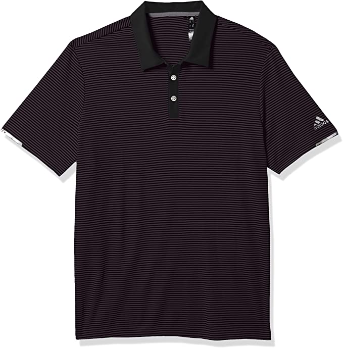 Adidas Mens Heat.Rdy Striped Golf Polo Shirts