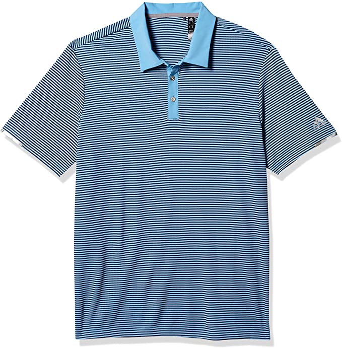 Adidas Mens Heat.Rdy Striped Golf Polo Shirts