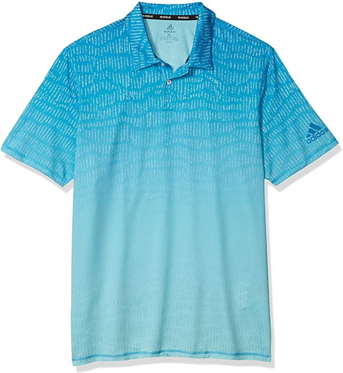 Mens Adidas Primeblue Block Golf Polo Shirts