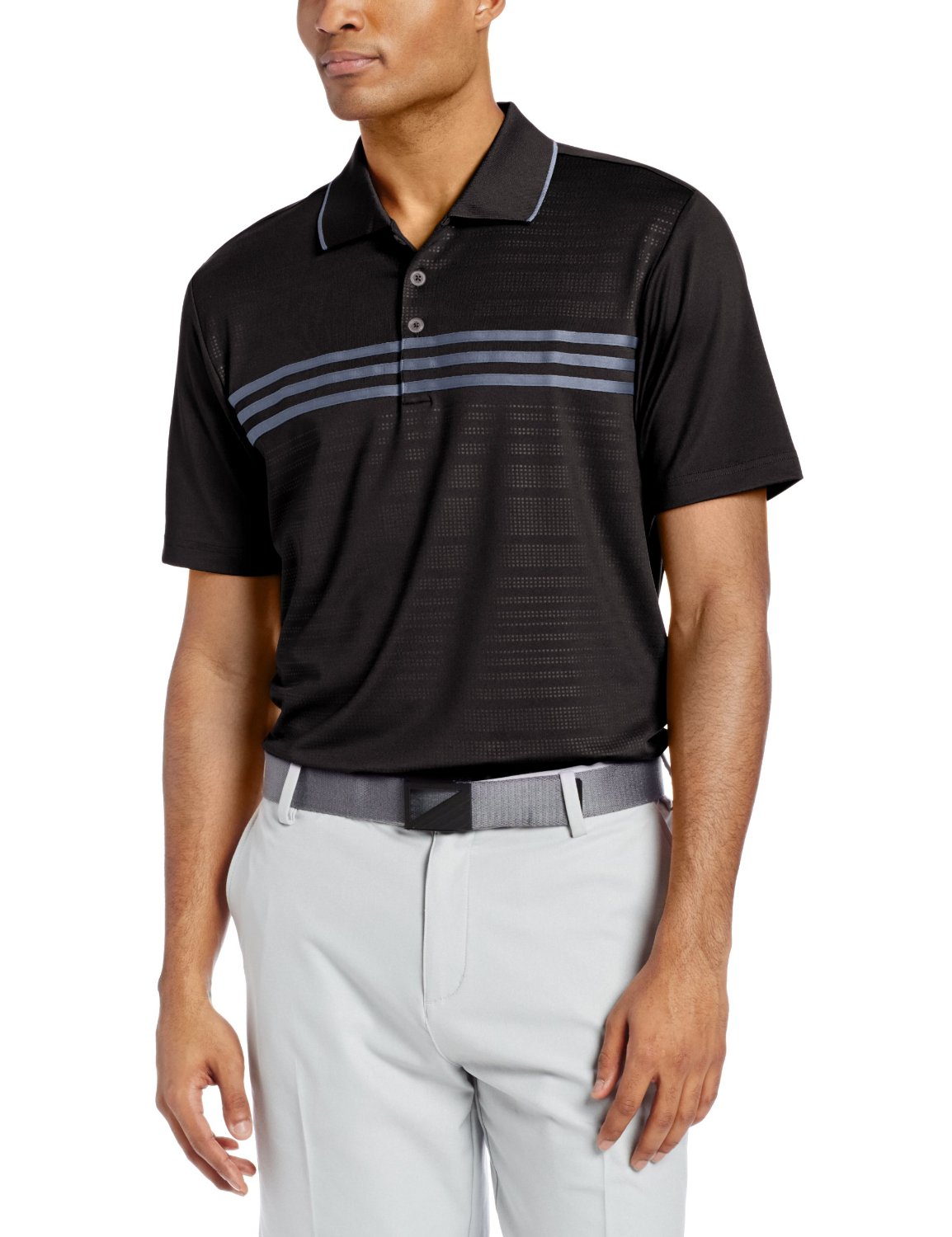 adidas men's puremotion piped polo