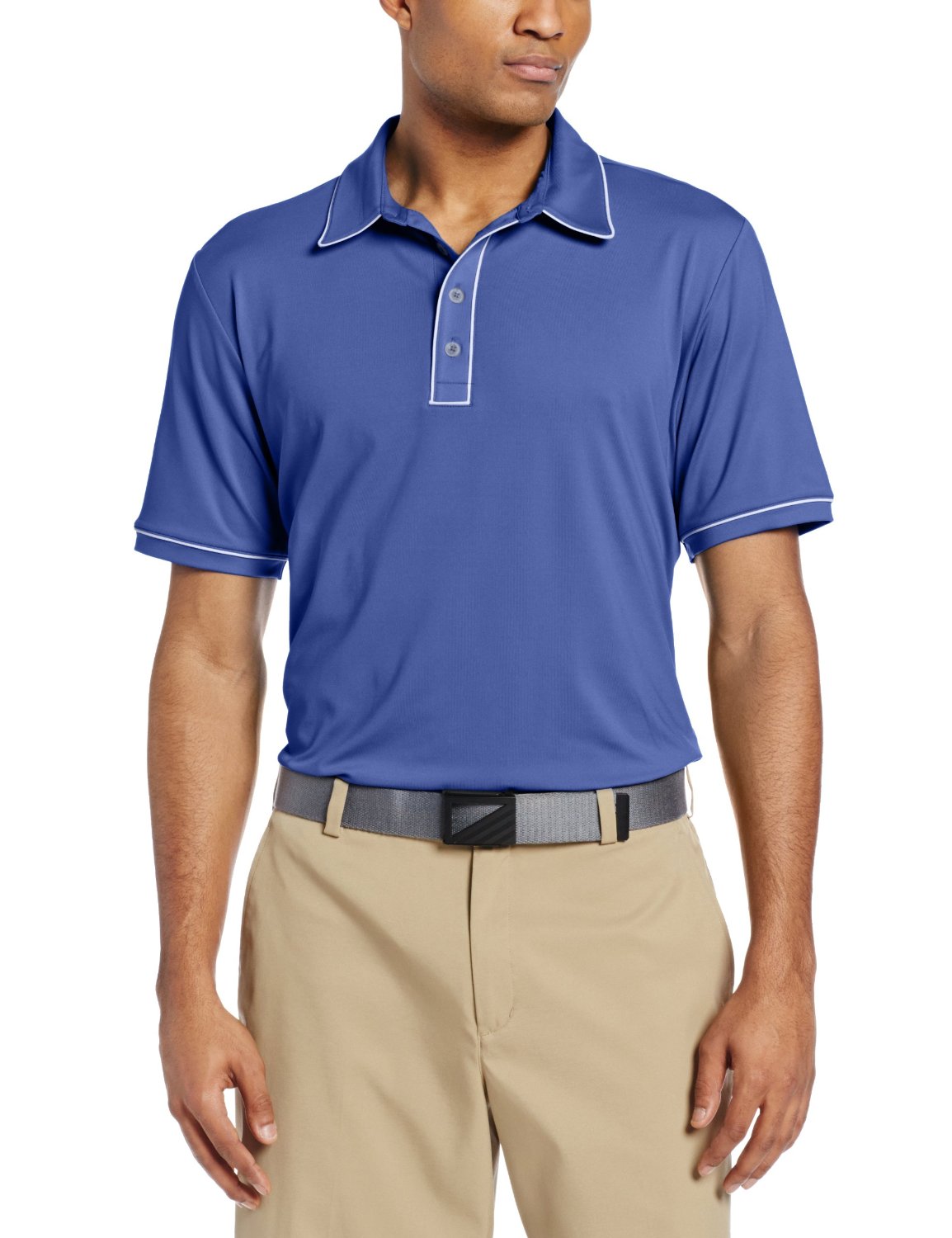 Adidas Puremotion Piped Golf Polo Shirts