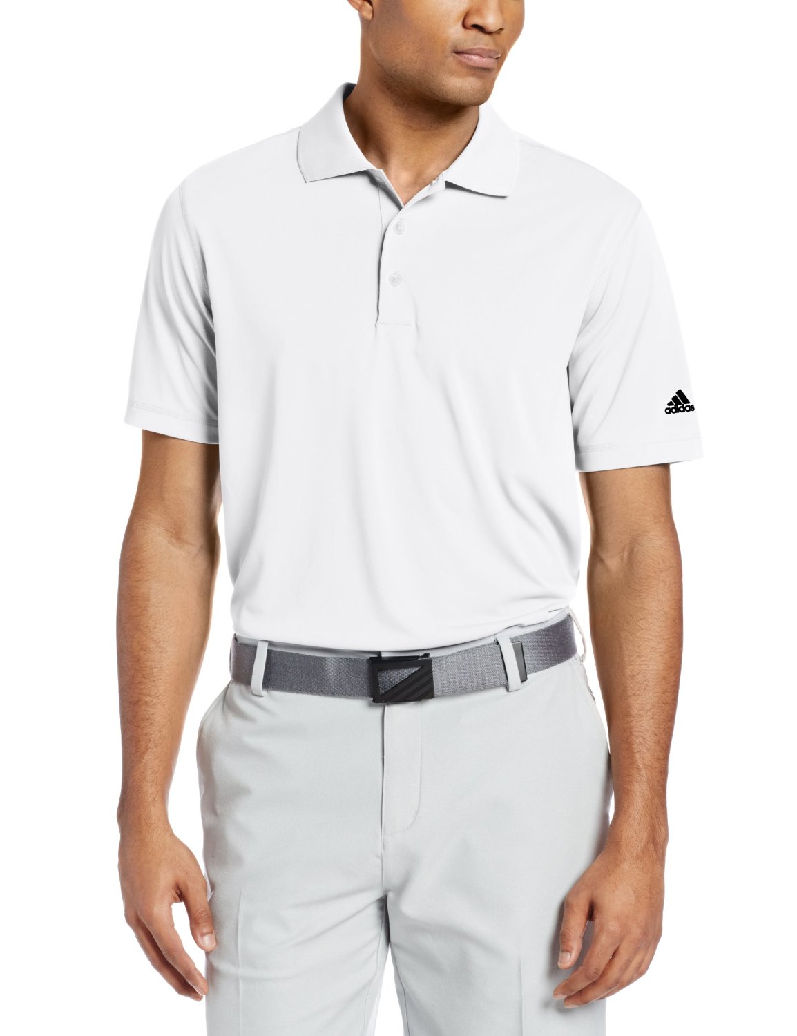 Mens Adidas Puremotion Solid Jersey Golf Polo Shirts