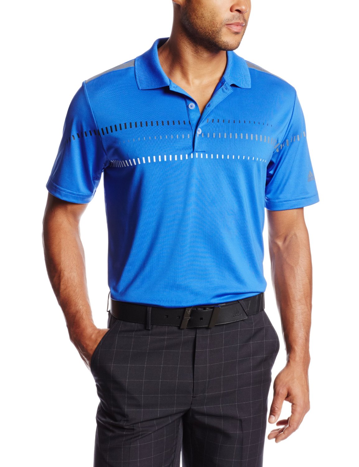 Mens Adidas Puremotion Tour Climacool Digital Print Golf Polo Shirts