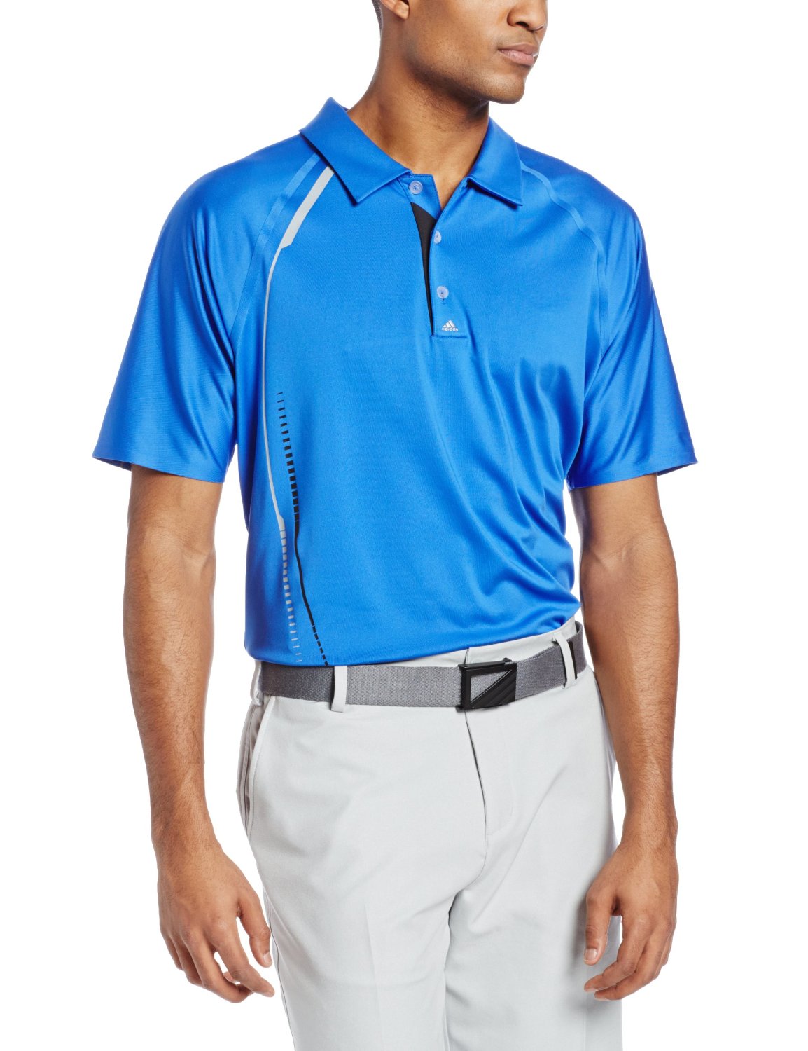 Adidas Mens Climacool Graphic Print Golf Polo Shirts