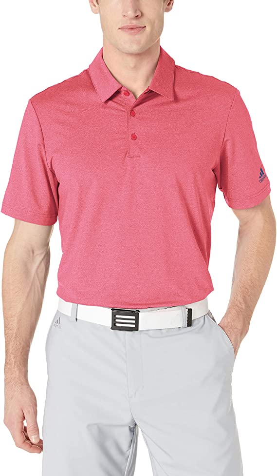 Adidas Mens Ultimate Heather Golf Polo Shirts