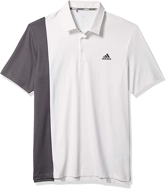 Adidas Mens Ultimate365 Blocked Print Golf Polo Shirts