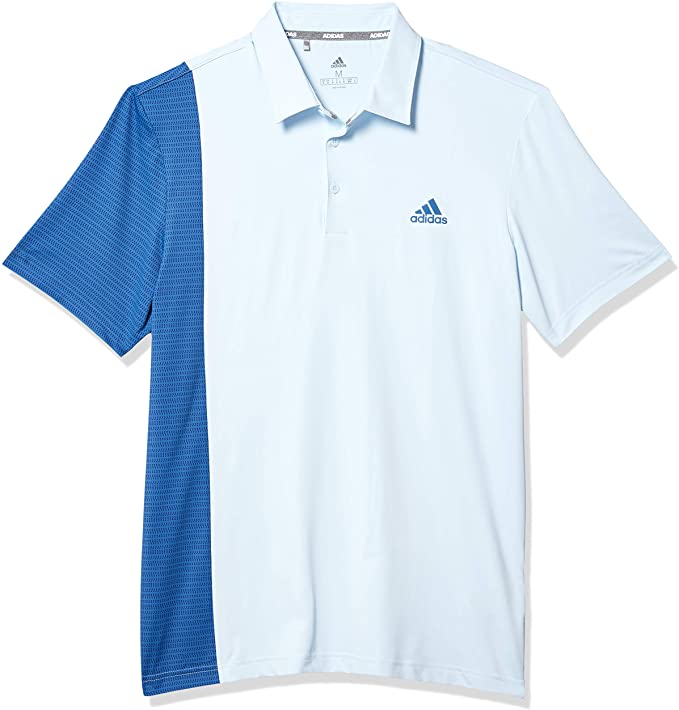 Adidas Mens Ultimate365 Blocked Print Golf Polo Shirts