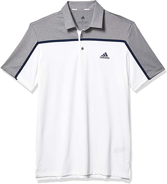 Mens Adidas Ultimate365 Colorblock Golf Polo Shirts