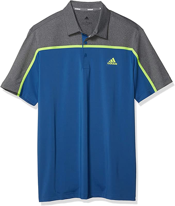 Adidas Mens Ultimate365 Colorblock Golf Polo Shirts
