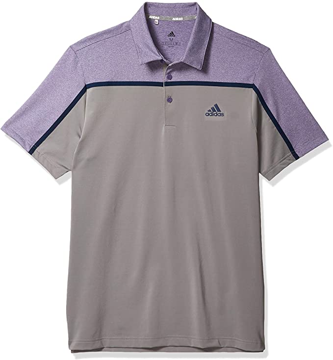 Adidas Mens Ultimate365 Colorblock Golf Polo Shirts