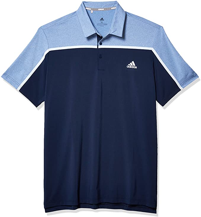 Adidas Mens Ultimate365 Colorblock Golf Polo Shirts