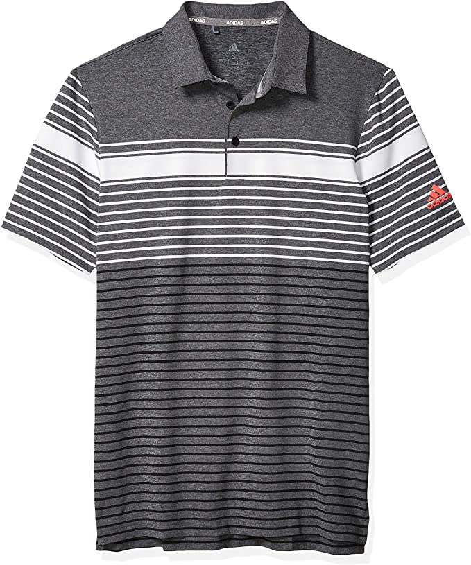 Mens Adidas Ultimate365 Engineered Heathered Golf Polo Shirts