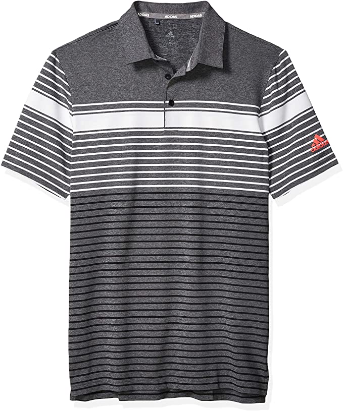 adidas men's ultimate365 engineered heather golf polo