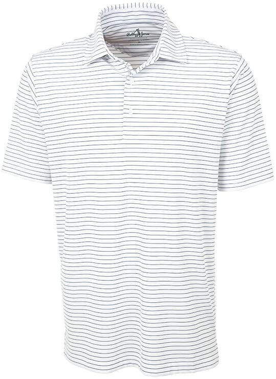 Bobby Jones Mens XH20 Jersey Line Stripe Golf Polo Shirts