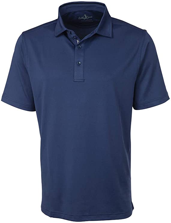 Bobby Jones Mens XH20 Performance Jersey Solid Golf Polo Shirts