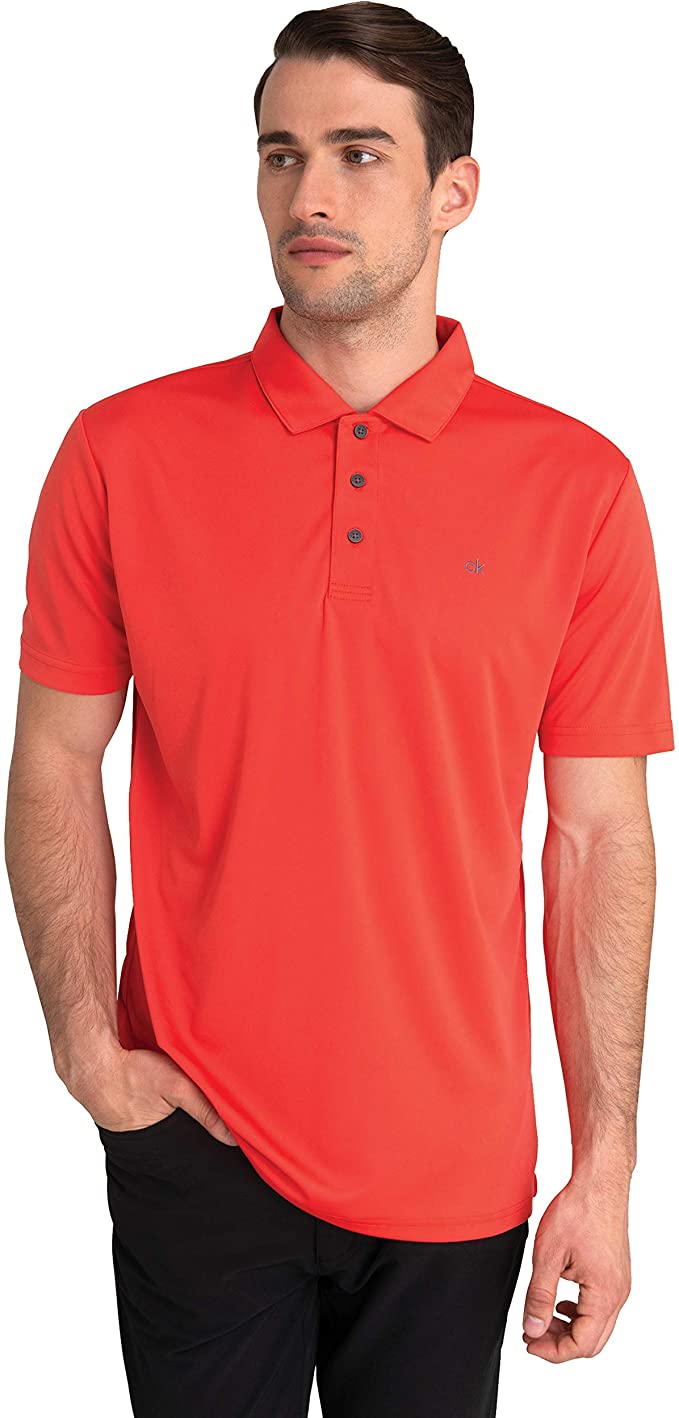 Calvin Klein Mens Avenue Golf Polo Shirts