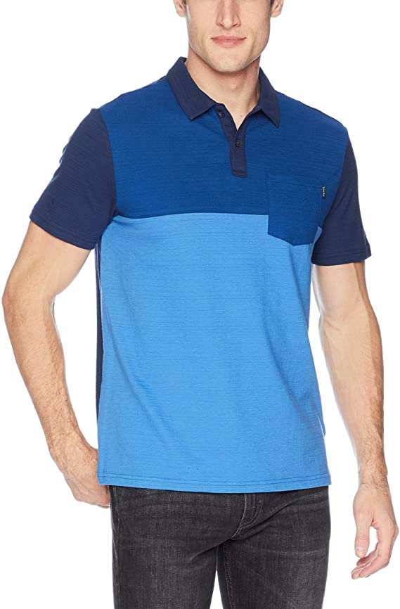 Mens Calvin Klein Color Block Golf Polo Shirts