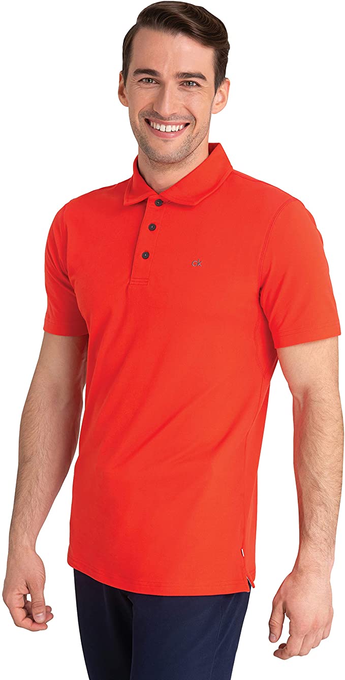 Calvin Klein Mens Newport Golf Polo Shirts