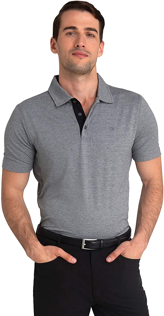 Calvin Klein Mens Newport Golf Polo Shirts