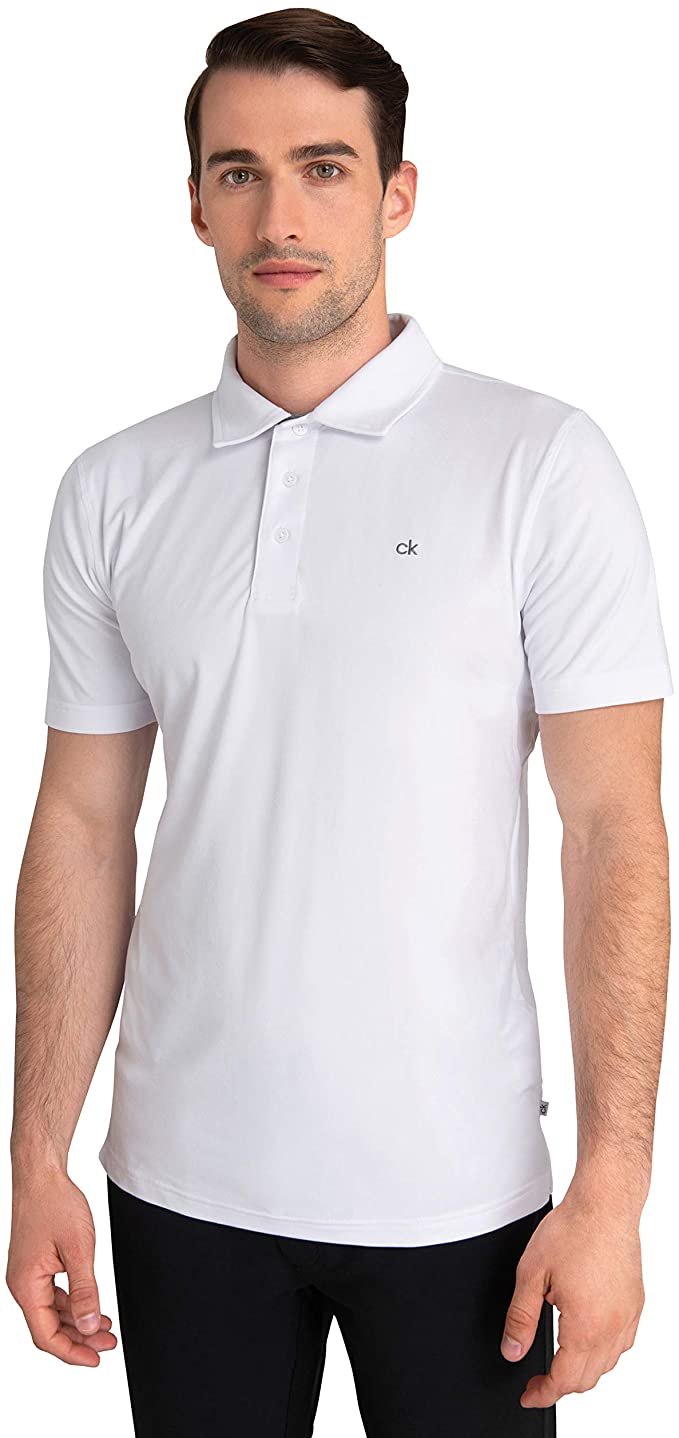 Calvin Klein Mens Newport Golf Polo Shirts