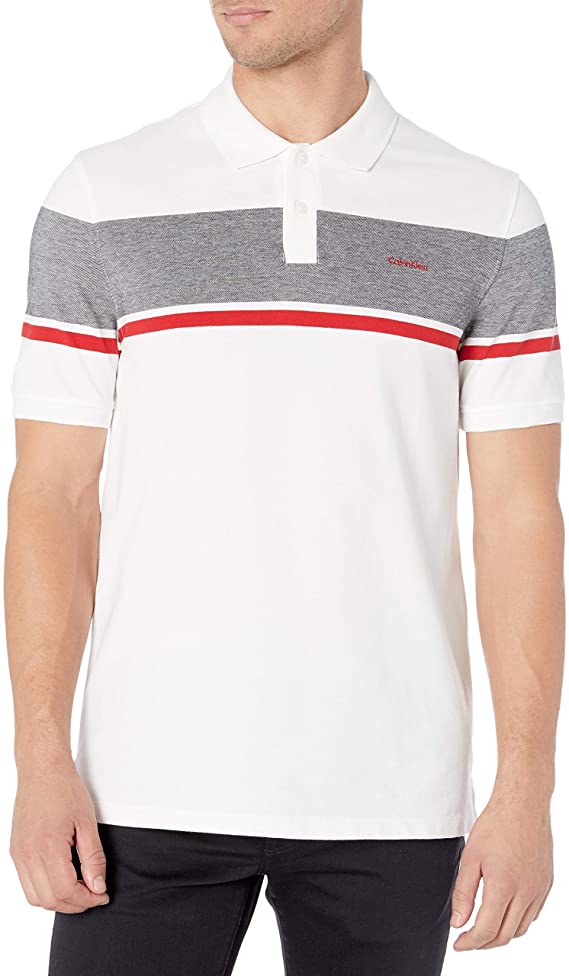 Mens Calvin Klein Pique Cotton Golf Polo Shirts