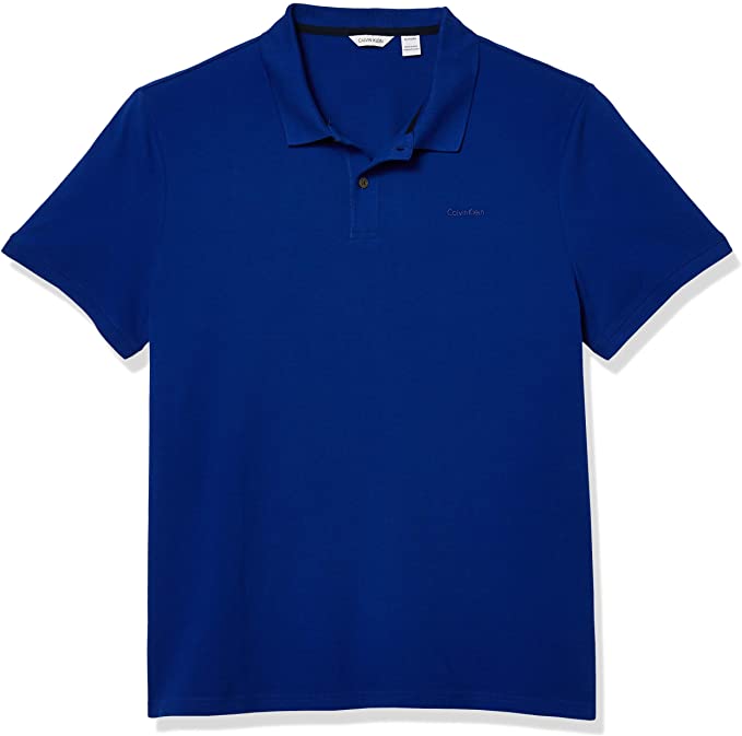 Calvin Klein Mens Pique Cotton Golf Polo Shirts