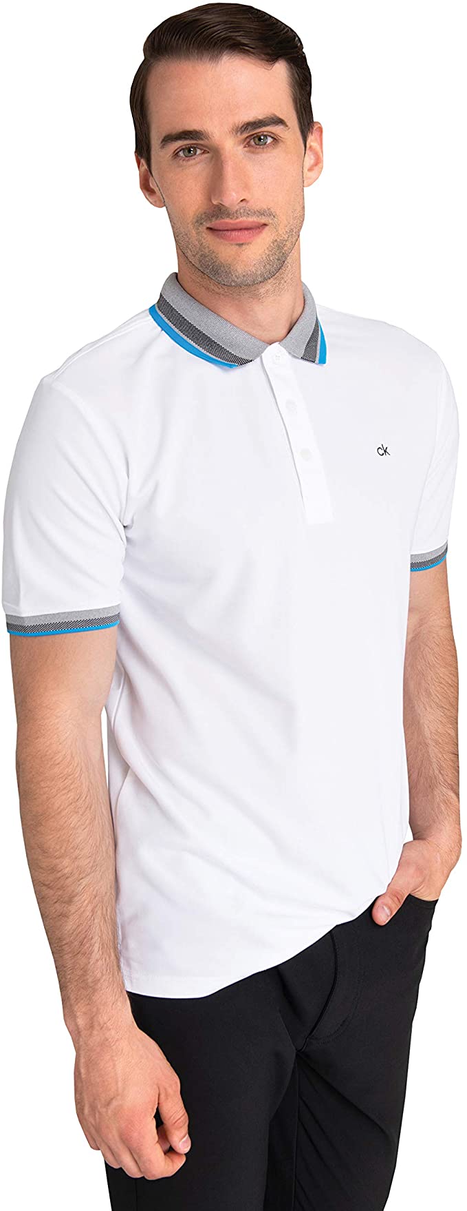 Calvin Klein Mens Spark Golf Polo Shirts