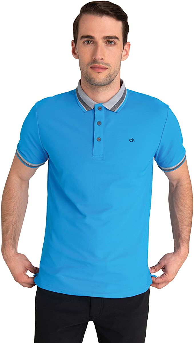 Calvin Klein Mens Spark Golf Polo Shirts