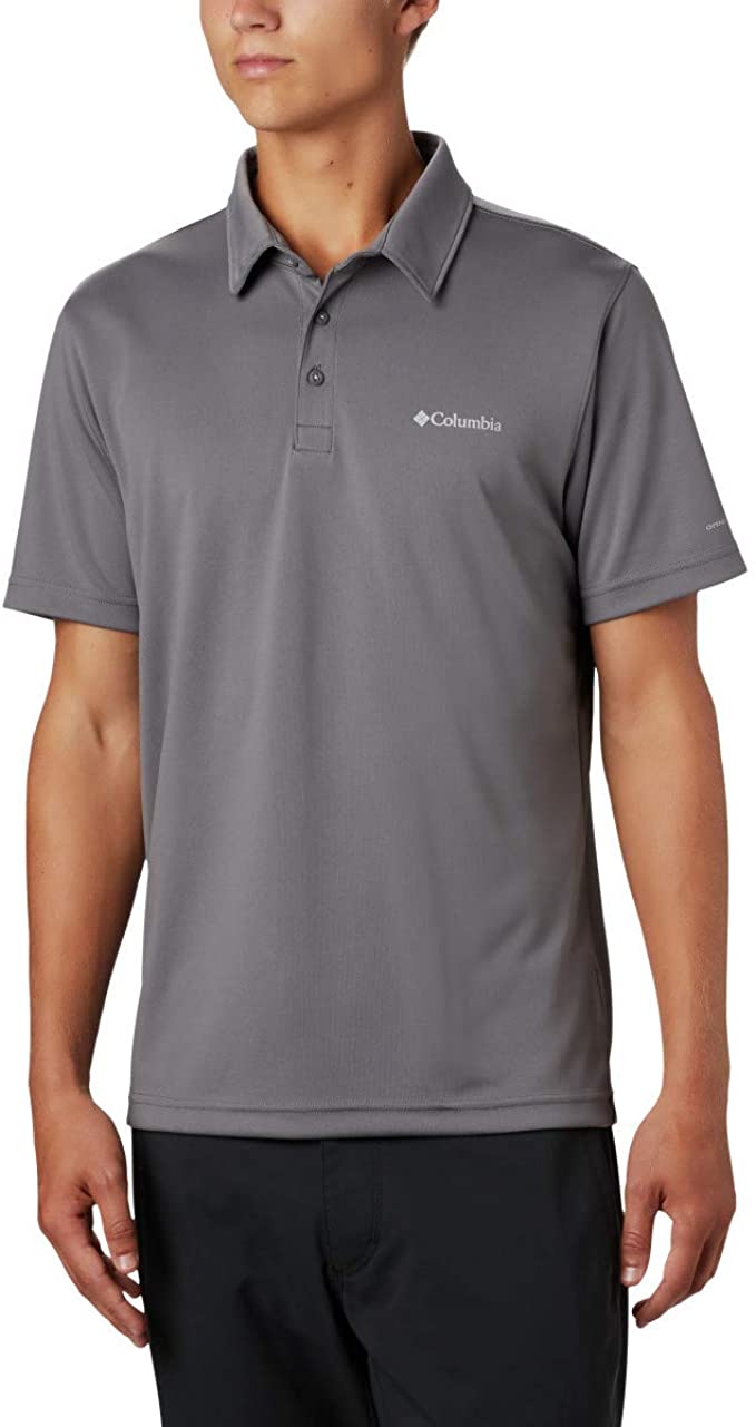 Mens Columbia M Mist Trail SS Golf Polo Shirts